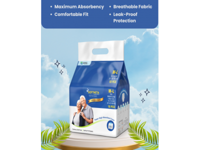 Softneta Adult Diaper Medium Size (Pack Of 10) 1 Nos