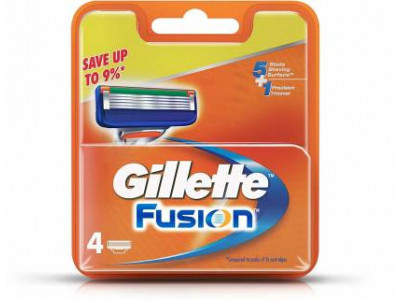 Gillette Fusion Shaving Razor Blades (Pack of 4)