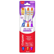 Colgate Zigzag Toothbrush (2 + 1 Free)