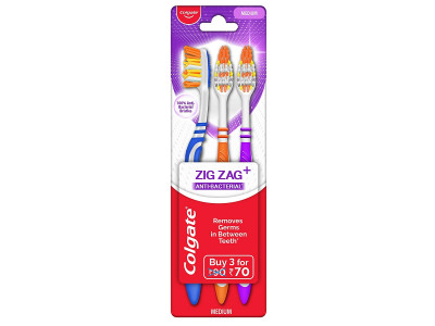 Colgate Zigzag Toothbrush (2 + 1 Free)