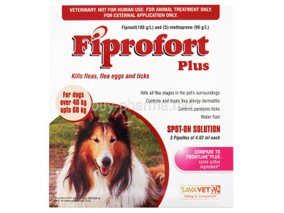 Fiprofort Plus Kills Fleas.flea Eggs and Ticks 4.02 ml 