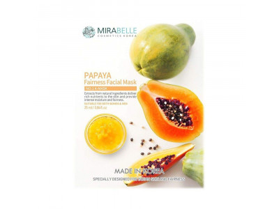 Mirabelle Papaya Facial Sheet Face Mask 25 ml  