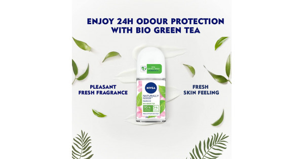 Nivea Naturally Good Bio Green Tea Roll On 50 ml : Buy Nivea Naturally Good  Bio Green Tea Roll On 50 ml Online at Best Price in India | Planet Health