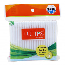 Tulips Cotton Buds In Resealable Bag (Pack of 100)