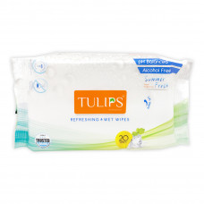 Tulips Refreshing Summer Fresh Wet Tissues (20 Pulls)