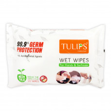 Tulips Germ Protection Wet Wipes (20 Pulls)