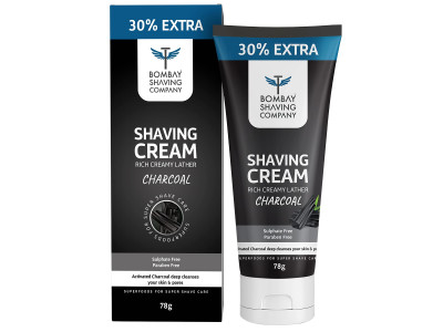 Bombay Shaving Company Mens Charcoal Shaving Cream 78 gms 