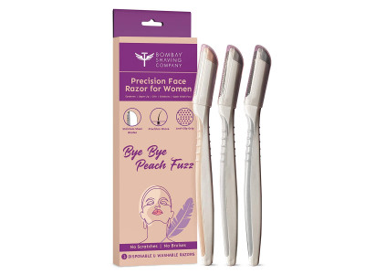 Bombay Shaving Company Precision Face Razor For Her (Pack Of 3) 1 No 
