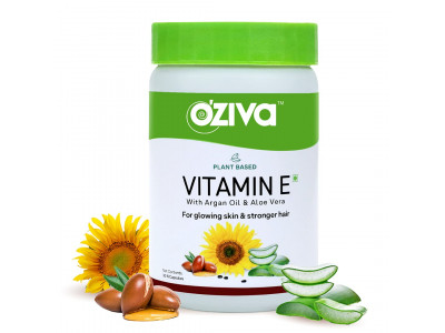 OZiva Plant Based Natural Vitamin E 30 No Cap