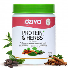 OZiva Protein and Herbs For Women Chocolate 500 gms Powder