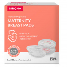 Sirona Premium Disposable Maternity Breast(30+6) 36 Nos Pads