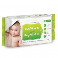 Sirona Bodyguard Premium Baby Aloevera 72 Nos Wet Tissues