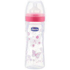 Chicco 25343 Regular Flow Feeding Bottle Pink  - 150 ml 