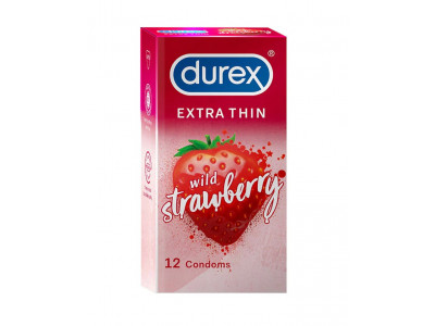 Durex Wild Strawberry Condoms (Pack of 12)