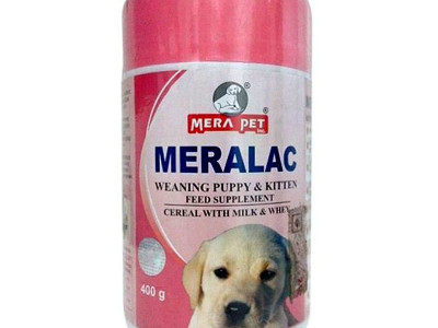 Meralac Weaning Puppy & Kitten Feed Powder - 400 gm