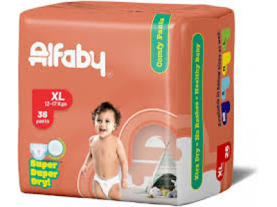 Alfaby XL Pants Diapers 24 NOS