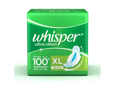 Whisper Ultra Wings Clean XL+ (Pack of 15)