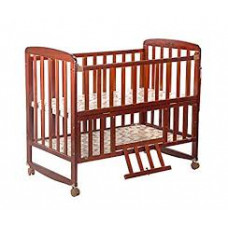 Luvlap 18392 Wooden Cot With Gadi - 1 nos 