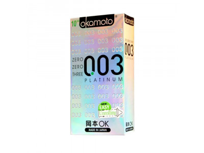 Okamoto 003 Platinum Condoms (Pack of 10)