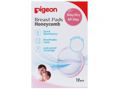 Pigeon Breast Pads Honeycomb - 12 Pcs 