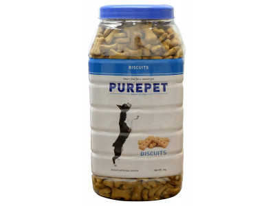 Purepet mllk Flavour Biscuits- 500 gm