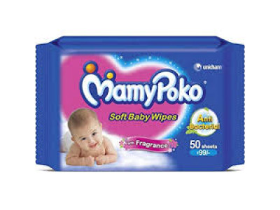 Mamy Poko Baby Wipes (50 Pulls)