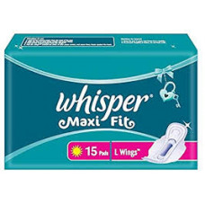 Whisper Maxi Fit Sanitary Pads XL (Pack of 15)