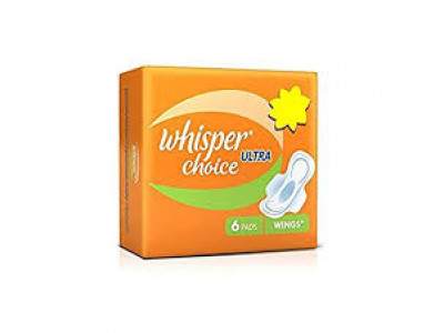 Whisper Choice Ultra With Wings Sanitary Pads (Pack of 6)