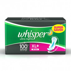 Whisper Ultra Nights XL+ Wings Sanitary Pads (Pack of 30)